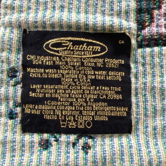 Vintage Chatham Tapestry Throw Blanket Let It Snow Christmas Snowmen‎ Holiday - Picture 2 of 11